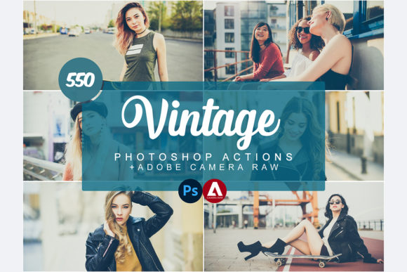 Download Vintage Photoshop Actions - Premium Bundle